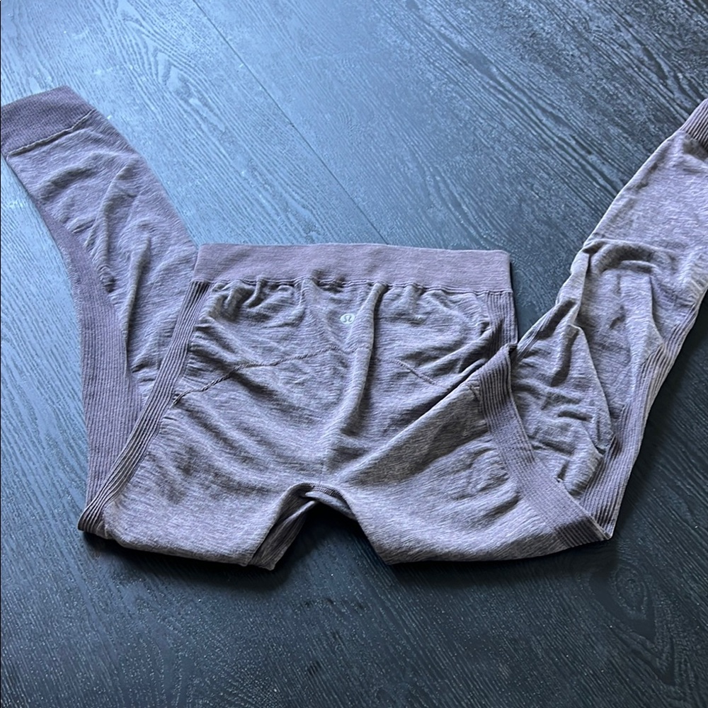 Lululemon Athletica Gray Leggings with Tapered Legs